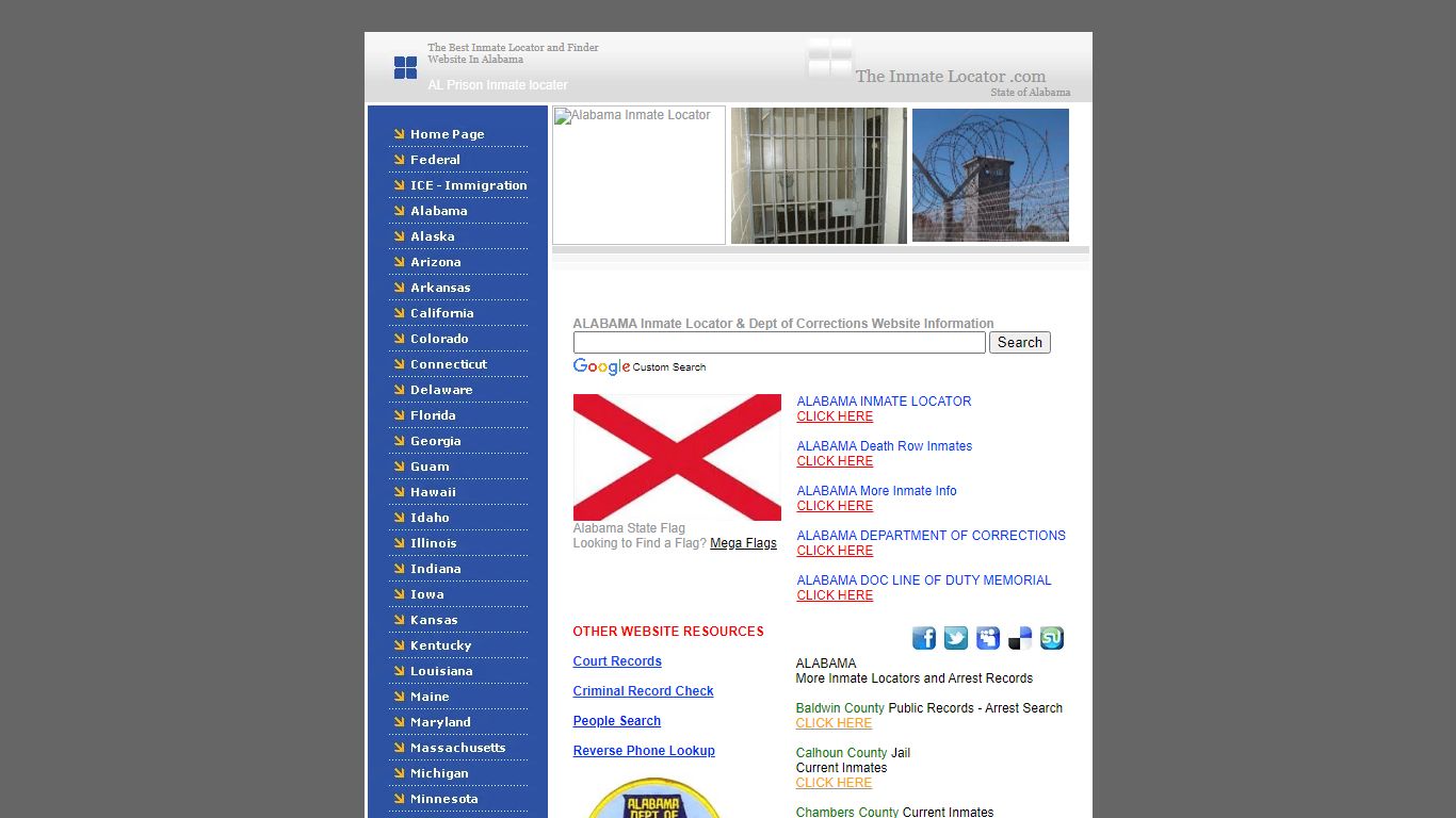 Alabama DOC & Alabama Inmate locator